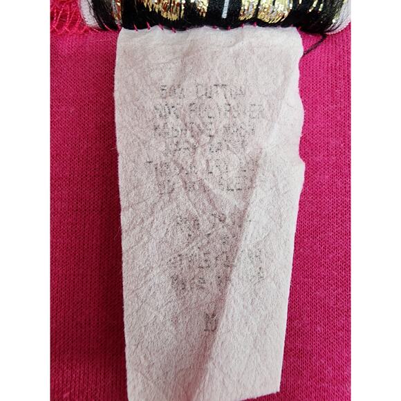 Vintage 90s In Charge Stretch Ribbed Knit Bodycon Mini Dress Size M Barbie Pink - Picture 3 of 8